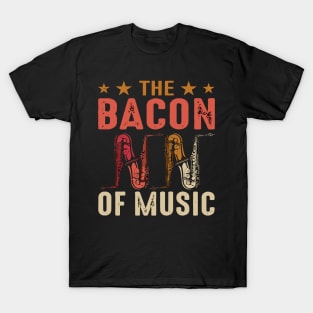 The Bacon of Music Design Saxophone T-Shirt